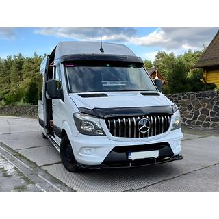 DPT front bumper lip (hoogglans zwart) Mercedes Sprinter W906 2006–2018 foto 3
