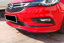 Opel Astra K 2016–2021 Voorbumper lip spoiler DPT (spuitklaar) foto 1
