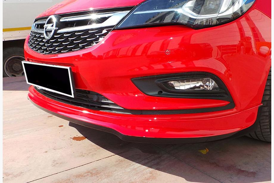 Opel Astra K 2016–2021 Voorbumper lip spoiler DPT (spuitklaar) Image