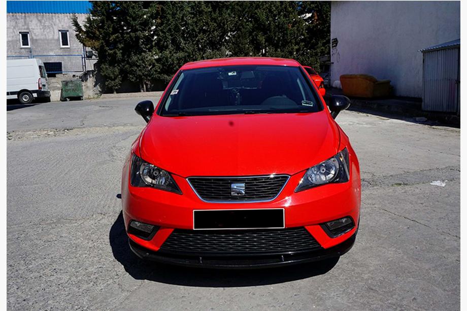 Seat Ibiza 2010–2017 Voorbumper lip spoiler DPT V-1 (hoogglans zwart) Foto 3