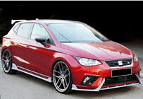 Seat Ibiza 2010–2017 Front lip spoiler DPT V-2 (hoogglans zwart) foto 2