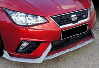 Seat Ibiza 2010–2017 Front lip spoiler DPT V-2 (hoogglans zwart) foto 1
