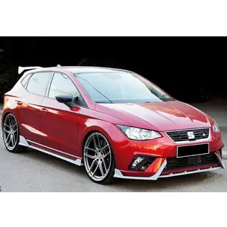 Front lip spoiler DPT V-2 (hoogglans zwart) Seat Ibiza 2010–2017 foto 2