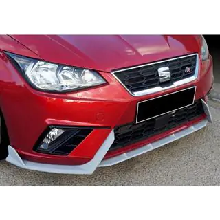 Front lip spoiler DPT V-2 (hoogglans zwart) Seat Ibiza 2010–2017 foto 1