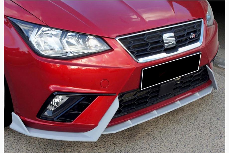 Seat Ibiza 2010–2017 Front lip spoiler DPT V-2 (hoogglans zwart) Image