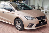 Seat Ibiza 2010–2017 DPT V-3 voorbumper lip (hoogglans zwart) foto 2