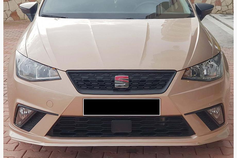 Seat Ibiza 2010–2017 DPT V-3 voorbumper lip (hoogglans zwart) Image