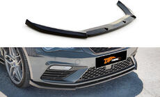 Seat Leon 2013–2020 DPT frontlip voorbumper (2017-2020, hoogglans zwart) foto 1