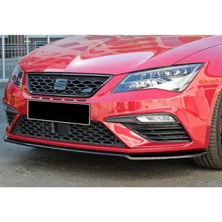 Voorbumper lip spoiler DPT (Cupra, 2017-2020, hoogglans zwart) Seat Leon 2013–2020 foto 1