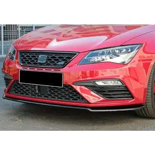 Voorbumper lip spoiler DPT (Cupra, 2017-2020, hoogglans zwart) foto 1