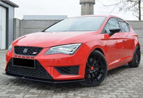 Seat Leon 2013–2020 Front lip splitter DPT (Cupra, 2013-2016, hoogglans zwart) foto 2