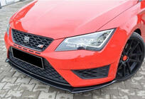 Seat Leon 2013–2020 Front lip splitter DPT (Cupra, 2013-2016, hoogglans zwart) foto 1