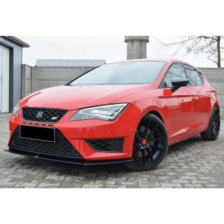 Front lip splitter DPT (Cupra, 2013-2016, hoogglans zwart) Seat Leon 2013–2020 foto 2