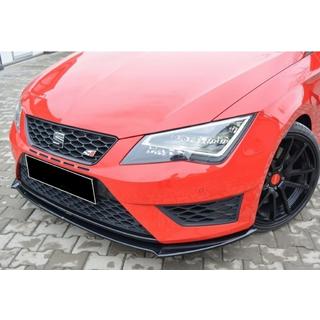 Front lip splitter DPT (Cupra, 2013-2016, hoogglans zwart) Seat Leon 2013–2020 foto 1