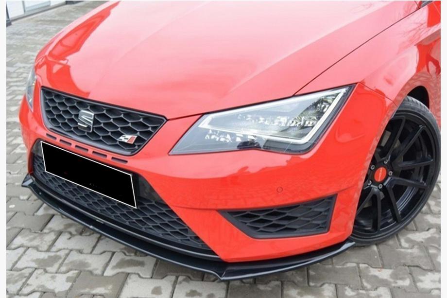 Seat Leon 2013–2020 Front lip splitter DPT (Cupra, 2013-2016, hoogglans zwart) Image