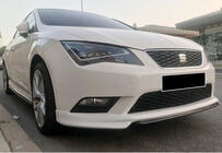 Seat Leon 2013–2020 DPT V-1 front lip spoiler (2013-2016, in grondlak/overspuitbaar) foto 1