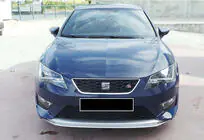 Seat Leon 2013–2020 Voorbumper lip spoiler DPT V-2 (2013-2016, hoogglans zwart) foto 1