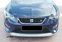 Seat Leon 2013–2020 Voorbumper lip spoiler DPT V-2 (2013-2016, hoogglans zwart) foto 3