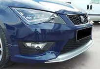 Seat Leon 2013–2020 Voorbumper lip spoiler DPT V-2 (2013-2016, hoogglans zwart) foto 4