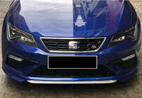 Seat Leon 2013–2020 Frontlip spoiler DPT V-1 (2017-2020, hoogglans zwart) foto 2