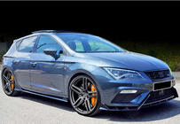 Seat Leon 2013–2020 Front lip spoiler DPT V-3 (2017-2020, hoogglans zwart) foto 5