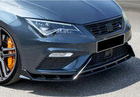 Seat Leon 2013–2020 Front lip spoiler DPT V-3 (2017-2020, hoogglans zwart) foto 4