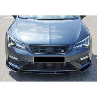 Front lip spoiler DPT V-3 (2017-2020, hoogglans zwart) Seat Leon 2013–2020 foto 3
