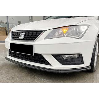 Front lip spoiler DPT V-4 (2017-2020, glanzend zwart) Seat Leon 2013–2020 foto 1