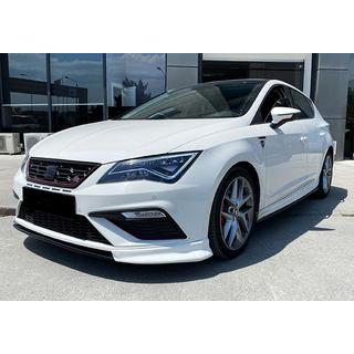 DPT V-3 frontlip spoiler (2013-2016, hoogglans zwart) Seat Leon 2013–2020 foto 3