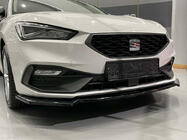 Seat Leon 2020– Front lip spoiler DPT V-2 (hoogglans zwart) foto 4