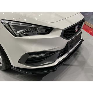 Front lip spoiler DPT V-2 (hoogglans zwart) Seat Leon 2020– foto 2