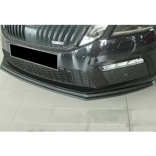 Voorbumper lip spoiler DPT V-2 (2017-2019 RS, glanzend zwart) foto 3