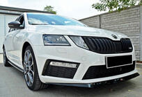 Skoda Octavia III A7 2013–2019 DPT V-3 frontlip (2013-2017 RS, hoogglans zwart) foto 5