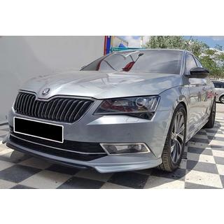Voorbumper lipspoiler DPT V-1 (2015-2020, hoogglans zwart) foto 4