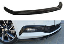 Skoda Superb 2015–2024 DPT V-2 front lip spoiler (2015-2020, hoogglans zwart) foto 1
