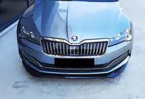 Skoda Superb 2015–2024 Voorbumper lipspoiler DPT V-3 (2015-2020, hoogglans zwart) foto 2