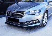 Skoda Superb 2015–2024 Voorbumper lipspoiler DPT V-3 (2015-2020, hoogglans zwart) foto 1