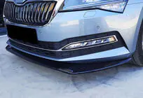Skoda Superb 2015–2024 Voorbumper lipspoiler DPT V-3 (2015-2020, hoogglans zwart) foto 3
