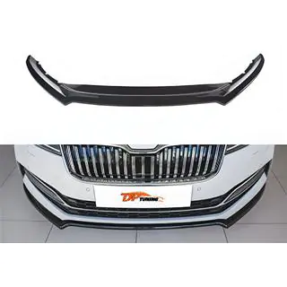 Voorbumper lip spoiler DPT V-4 (2021-, hoogglans zwart) foto 1