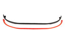 Universele front lip spoiler DPT Red (ABS, hoogglans zwart) foto 5