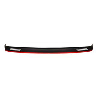 Universele front lip spoiler DPT Red V-1 (ABS, hoogglans zwart)