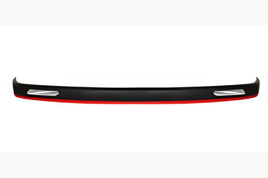 Universele front lip spoiler DPT Red V-1 (ABS, hoogglans zwart) Image