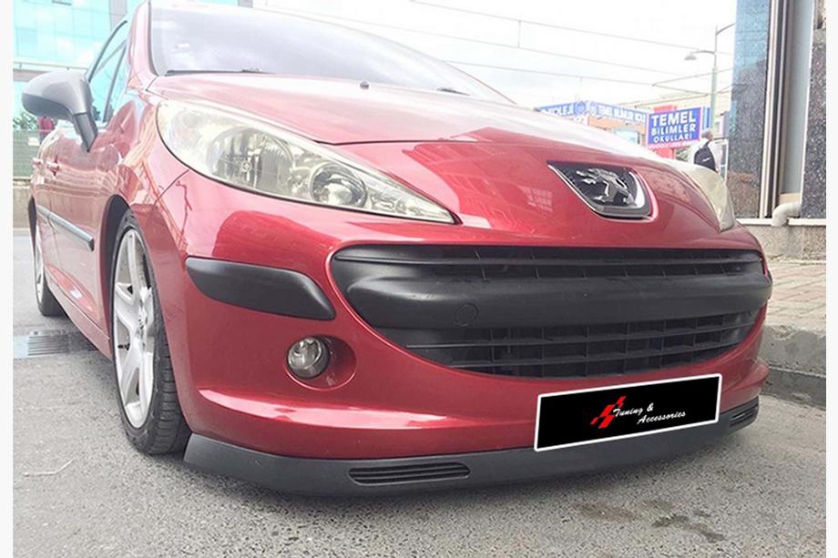 Universele frontlip DPT V-8 (ABS, hoogglans zwart) Foto 1