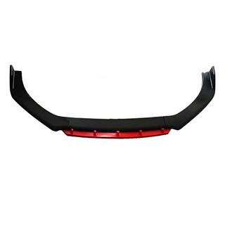 Universele voorbumper lipspoiler DPT Red V-2 (ABS, hoogglans zwart)