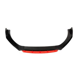 Universele voorbumper lipspoiler DPT Red V-2 (ABS, hoogglans zwart) foto 1