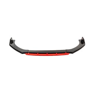 Universele voorbumper lipspoiler DPT Red V-2 (ABS, hoogglans zwart) foto 2