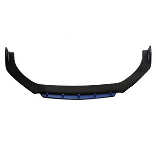 Universele voorbumper lip spoiler DPT Blue V-2 (ABS, hoogglans zwart)