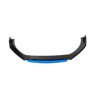 Universele voorbumper lip spoiler DPT Blue V-2 (ABS, hoogglans zwart) foto 1