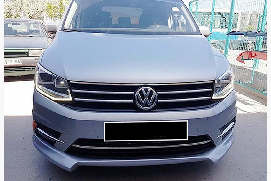 Volkswagen Caddy 2015–2020 Voorbumper lip spoiler DPT (spuitklaar) Foto 1