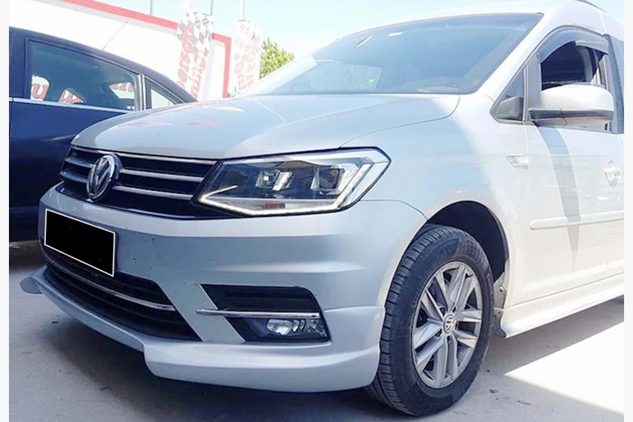 Volkswagen Caddy 2015–2020 Voorbumper lip spoiler DPT (spuitklaar) Foto 3